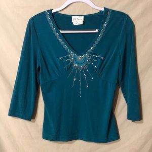 By Choice Sequined Top